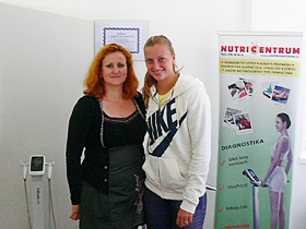 Setkn s Petrou Kvitovou v NutriCentru